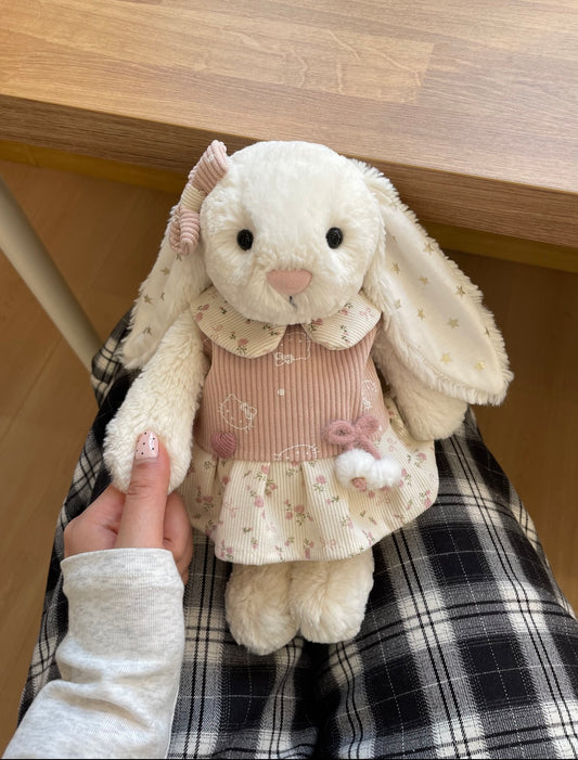 Bashful Bunny Floral Corduroy Dress Set