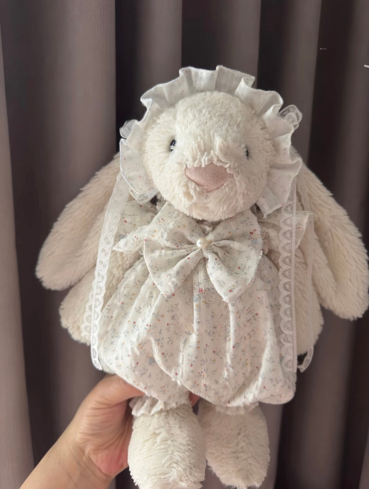 Bashful Bunny Floral Bow Dress Set