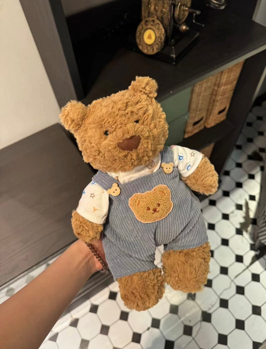 Bartholomew Bear Corduroy Dungaree Set