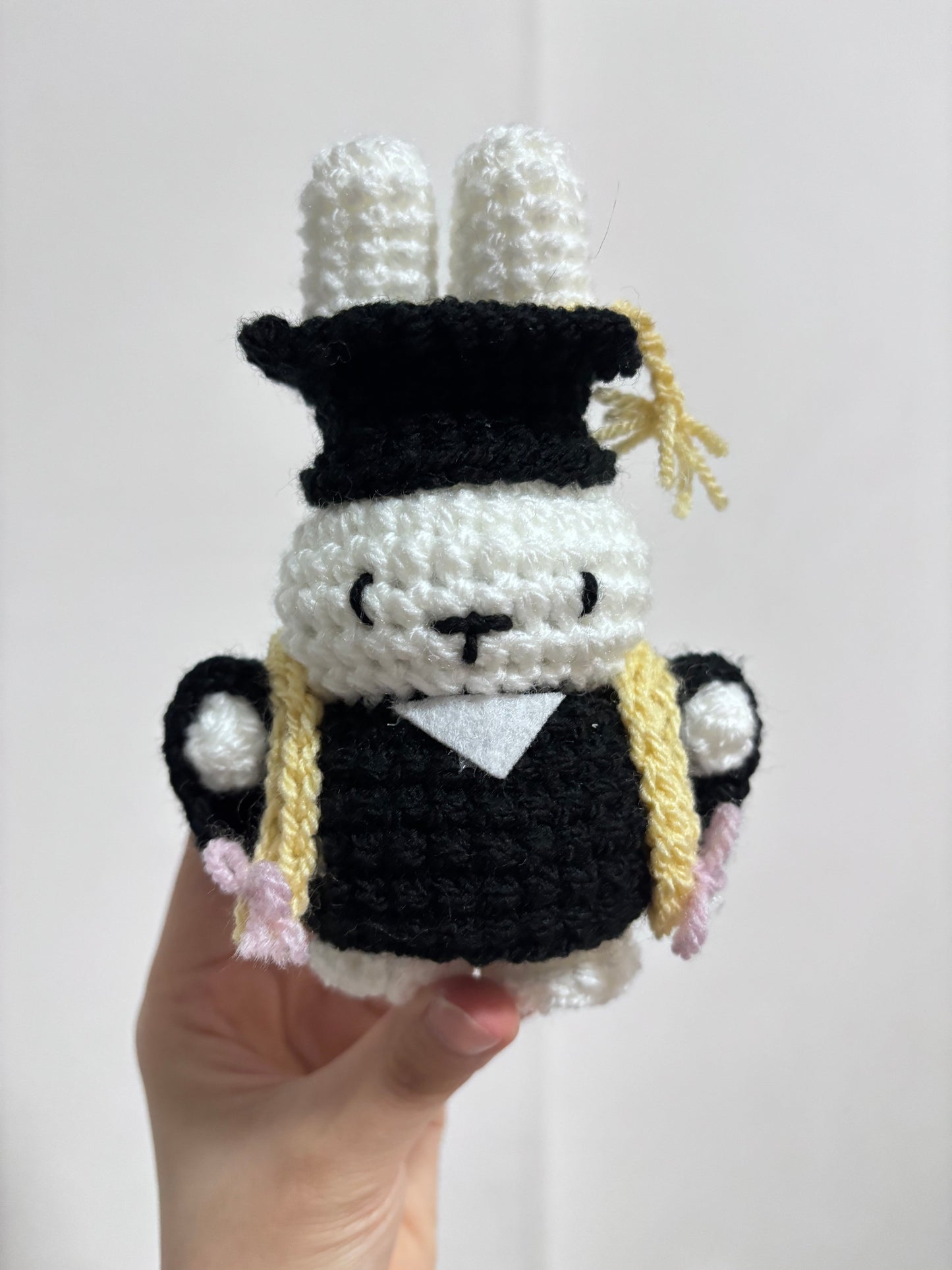 Graduation Bunny Keychain
