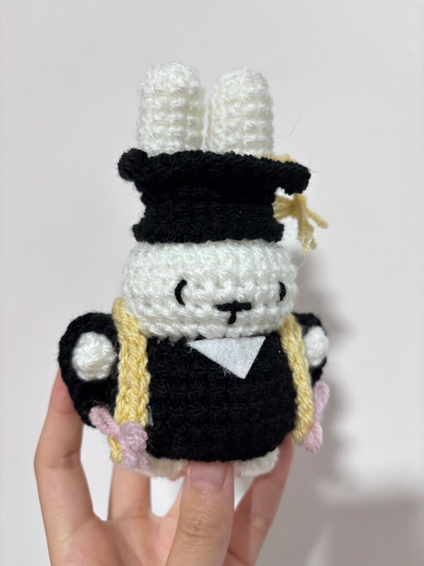 Graduation Bunny Keychain