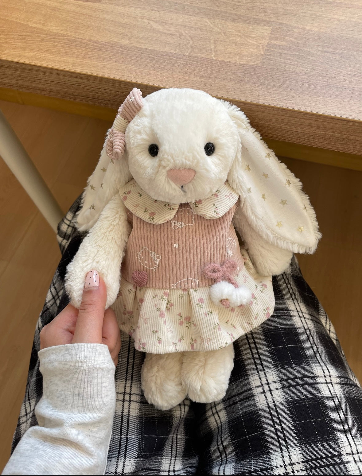 Bashful Bunny Floral Corduroy Dress Set
