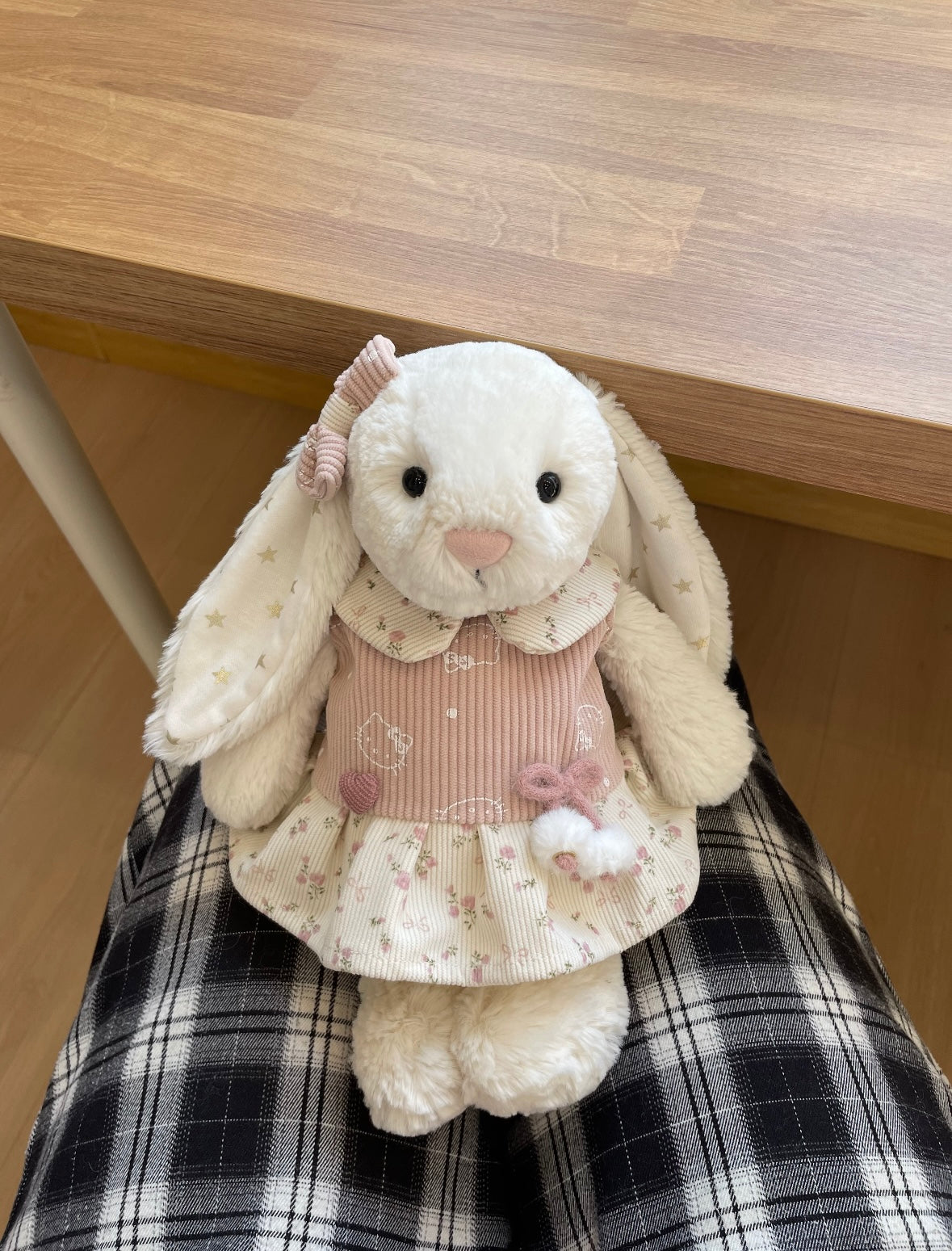 Bashful Bunny Floral Corduroy Dress Set