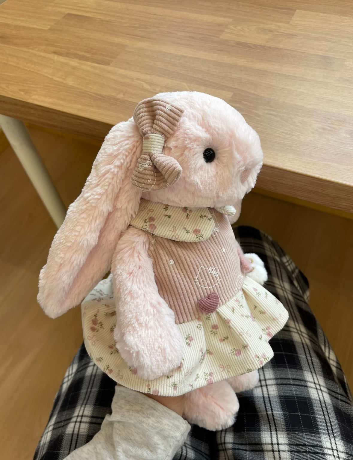 Bashful Bunny Floral Corduroy Dress Set