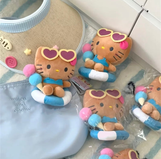 Hello Kitty Summer Keychain Plush