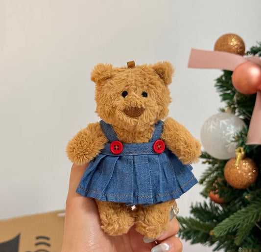 Bartholomew Bear Mini Denim Pinafore Dress