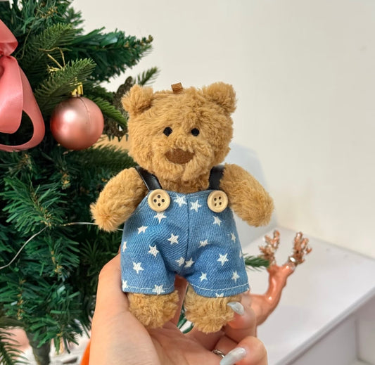 Bartholomew Bear Mini Star Print Dungaree Set