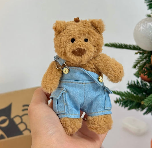 Bartholomew Bear Mini Light Blue Cargo Dungaree Set