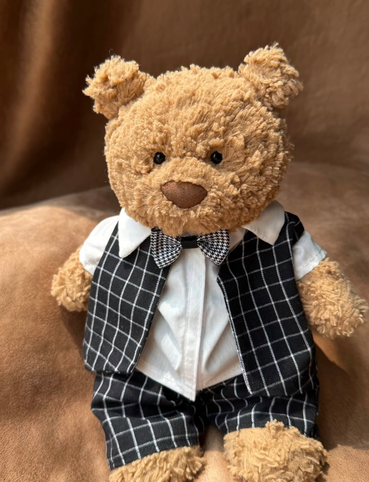 Bartholomew Bear Windowpane Check Suit Set