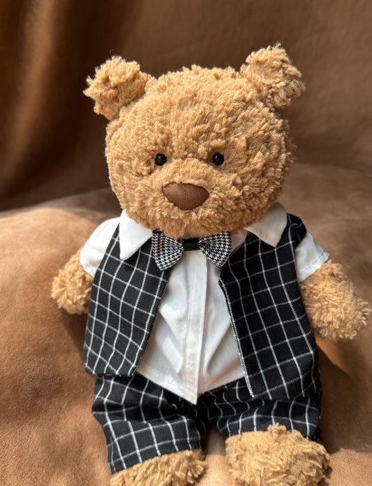 Bartholomew Bear Windowpane Check Suit Set