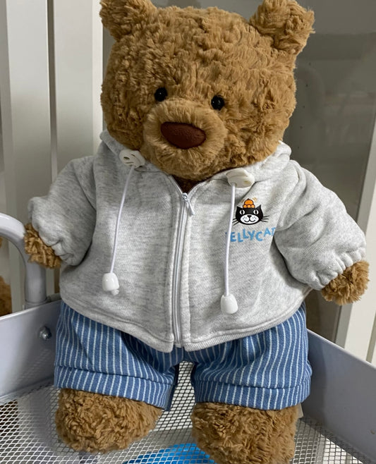 Bartholomew Bear Jellycat Hoodie & Shorts Set