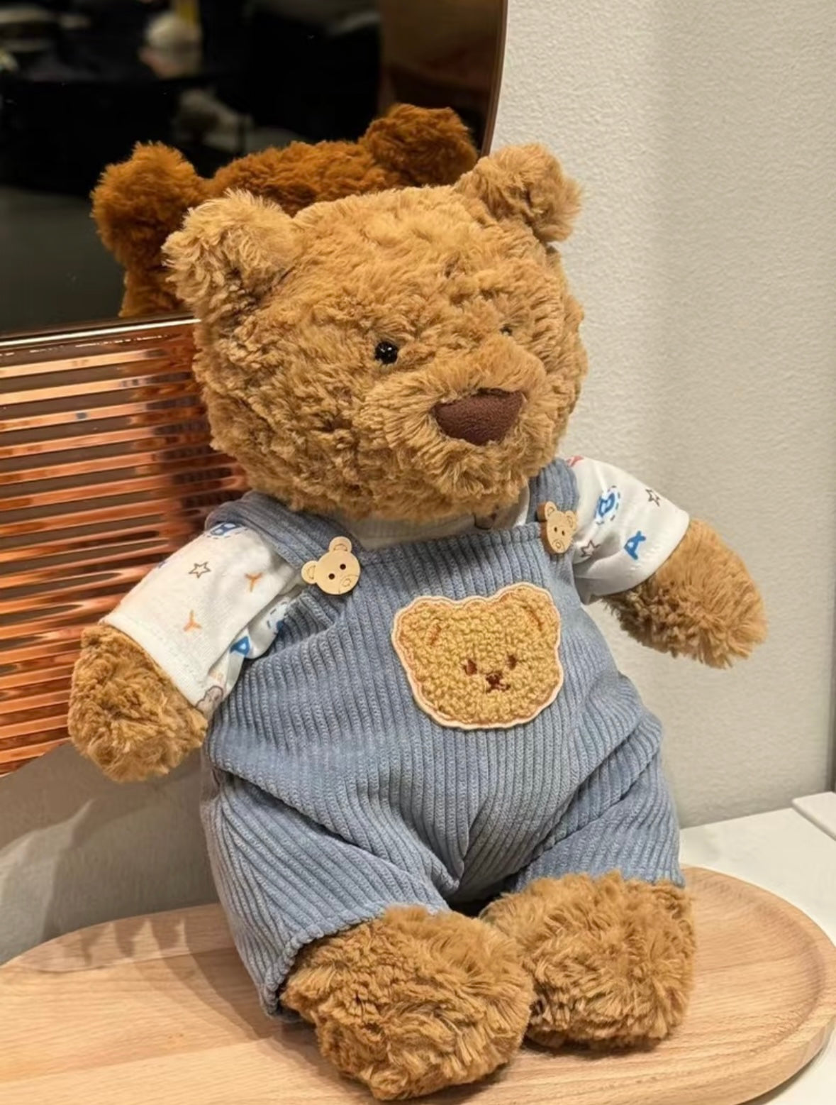 Bartholomew Bear Corduroy Dungaree Set