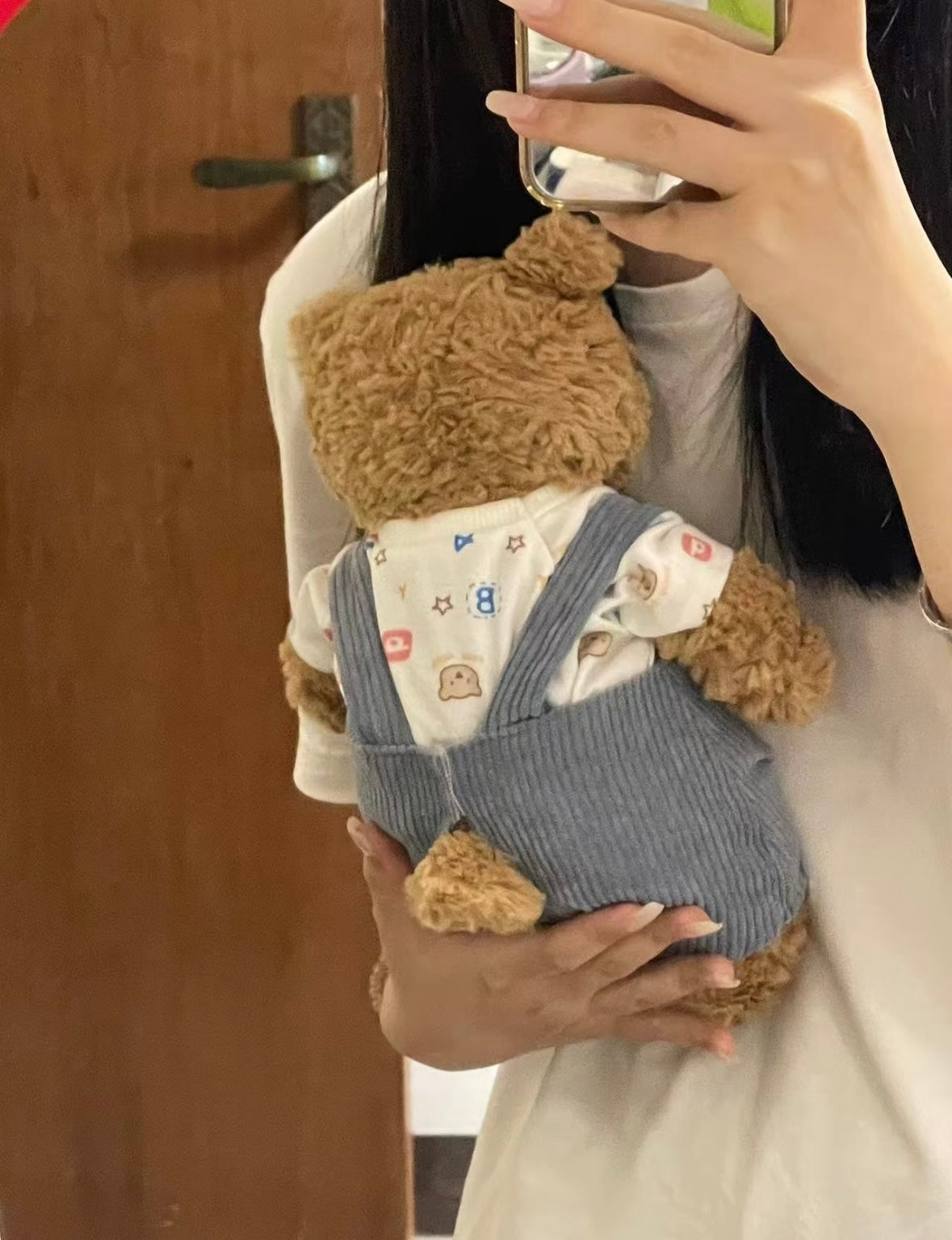 Bartholomew Bear Corduroy Dungaree Set