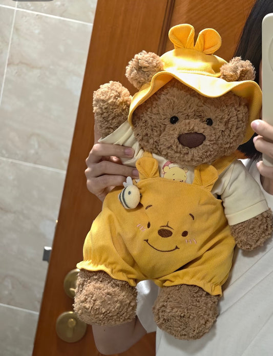 Bartholomew Bear Yellow Pooh Dungaree Set