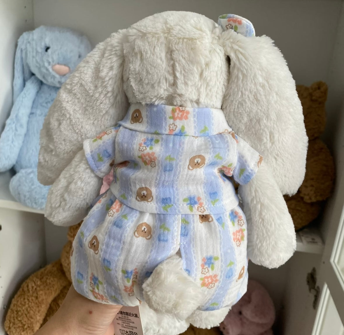 Bashful Bunny Blue Bear Pyjama Set