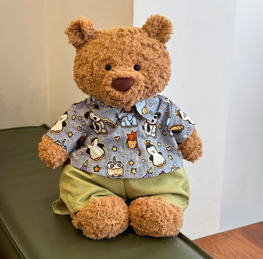 Bartholomew Bear Kawaii Animal Shirt & Shorts Set