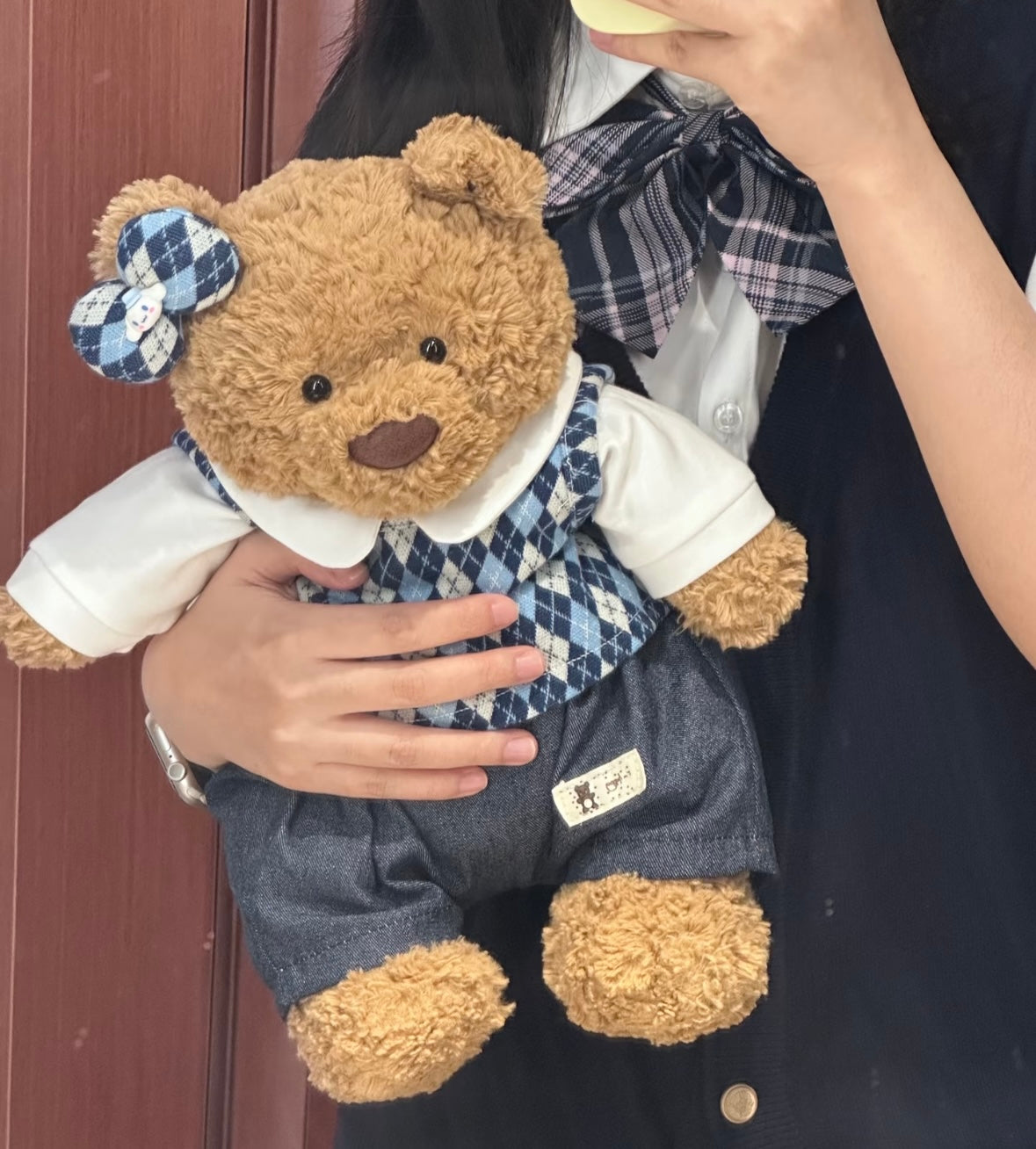Bartholomew Bear Argyle Vest Set