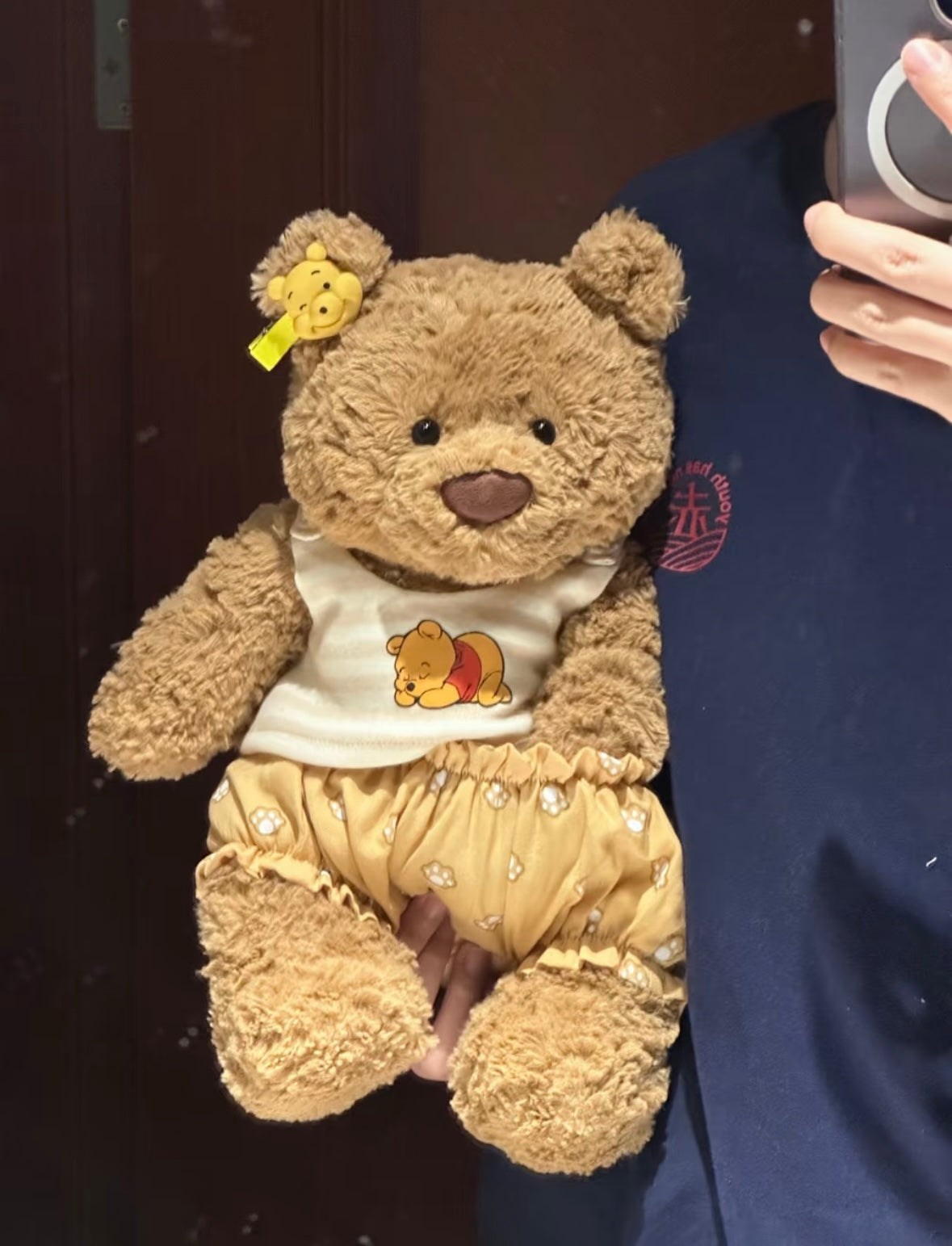 Bartholomew Bear Winnie the Pooh Outfit Set - front view held