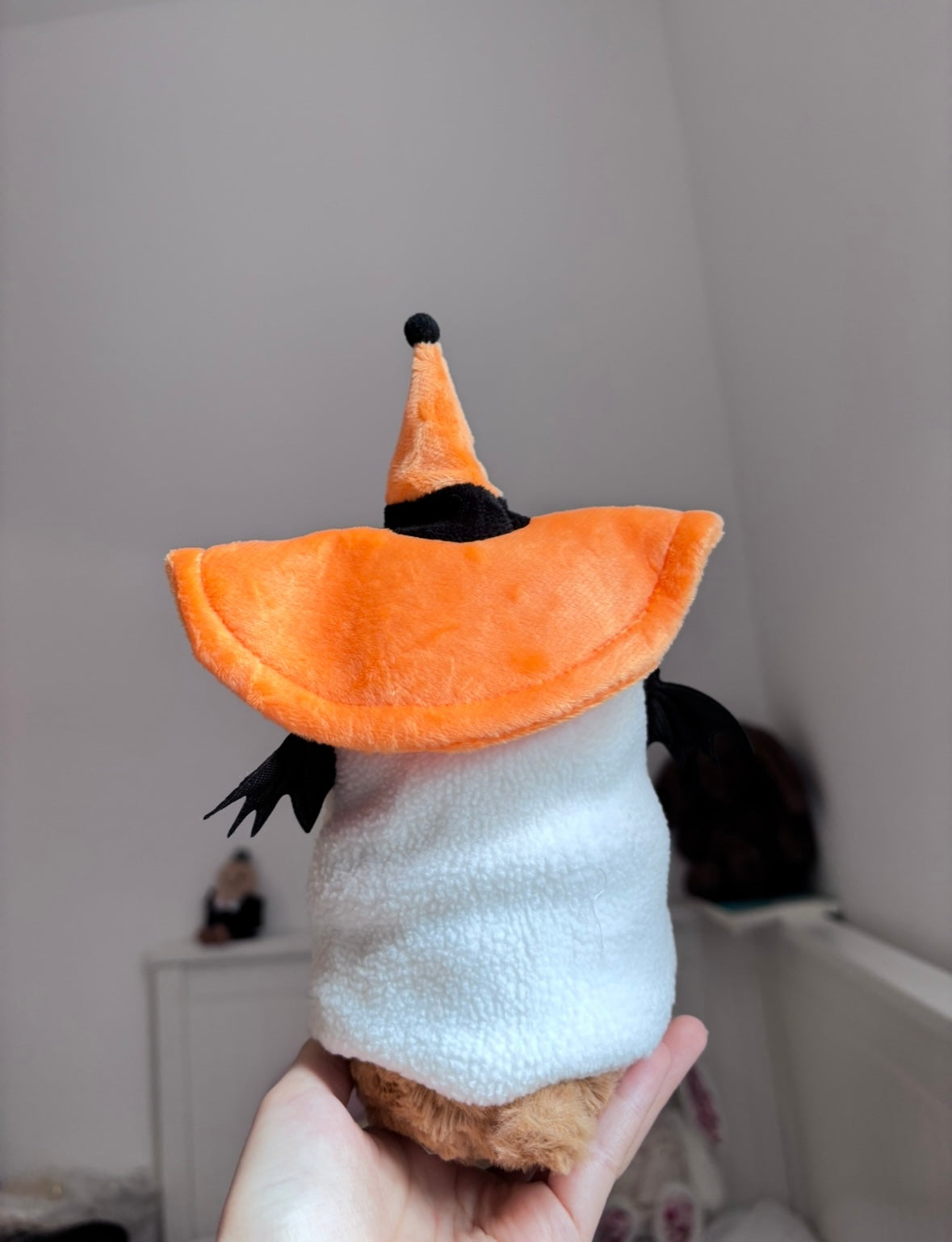 Halloween witch ghost bear costume - back view