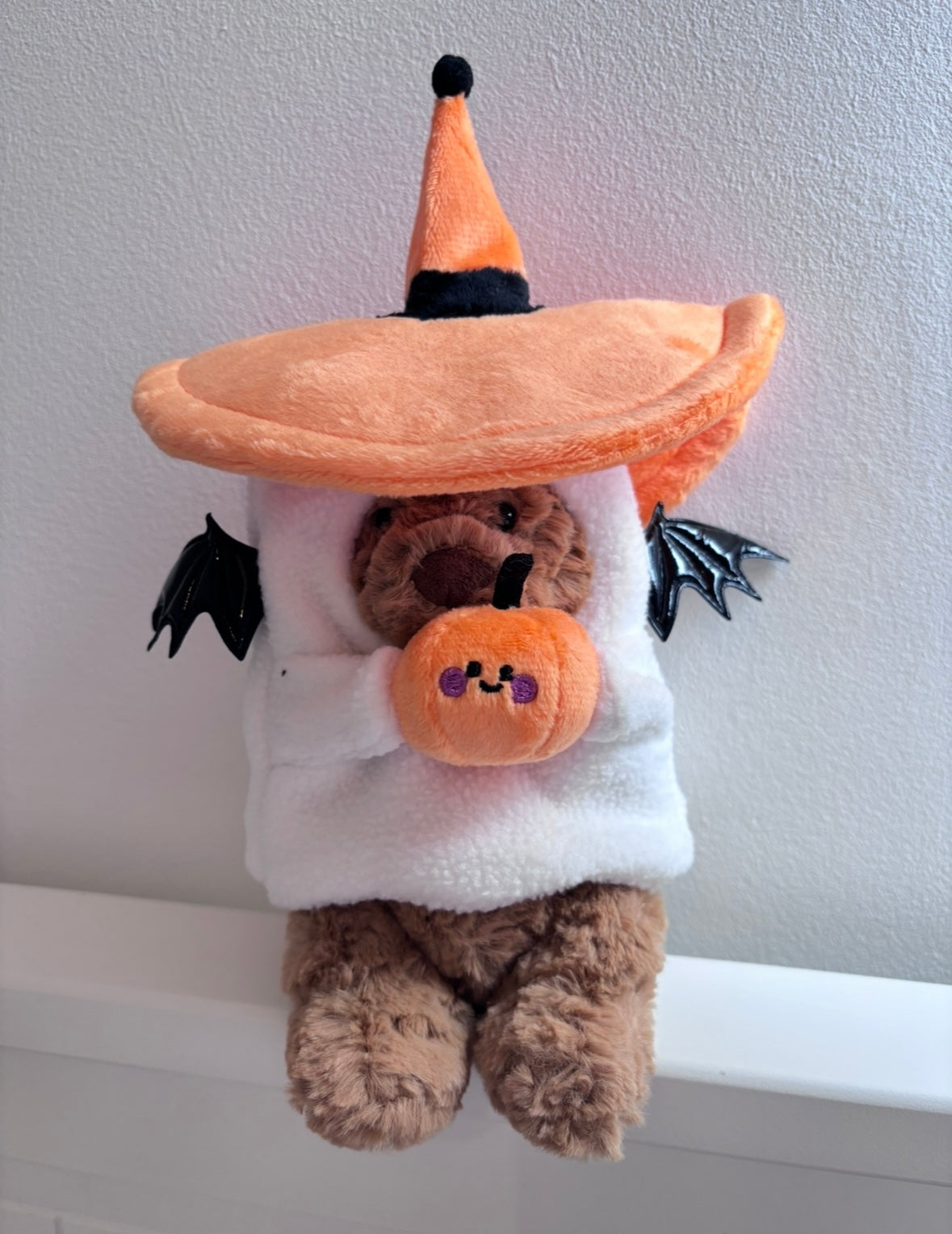 Halloween witch ghost bear costume - front view standing