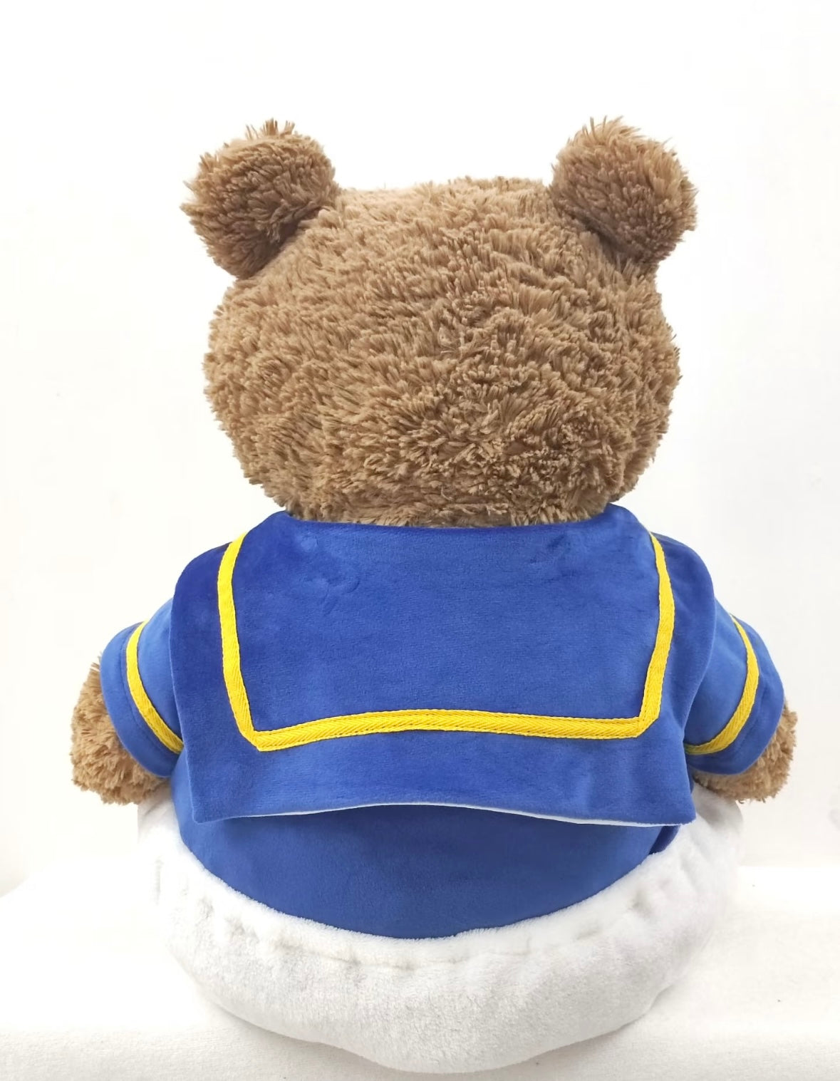 Bartholomew Bear sailor set - back view showing yellow trimmed sailor collar