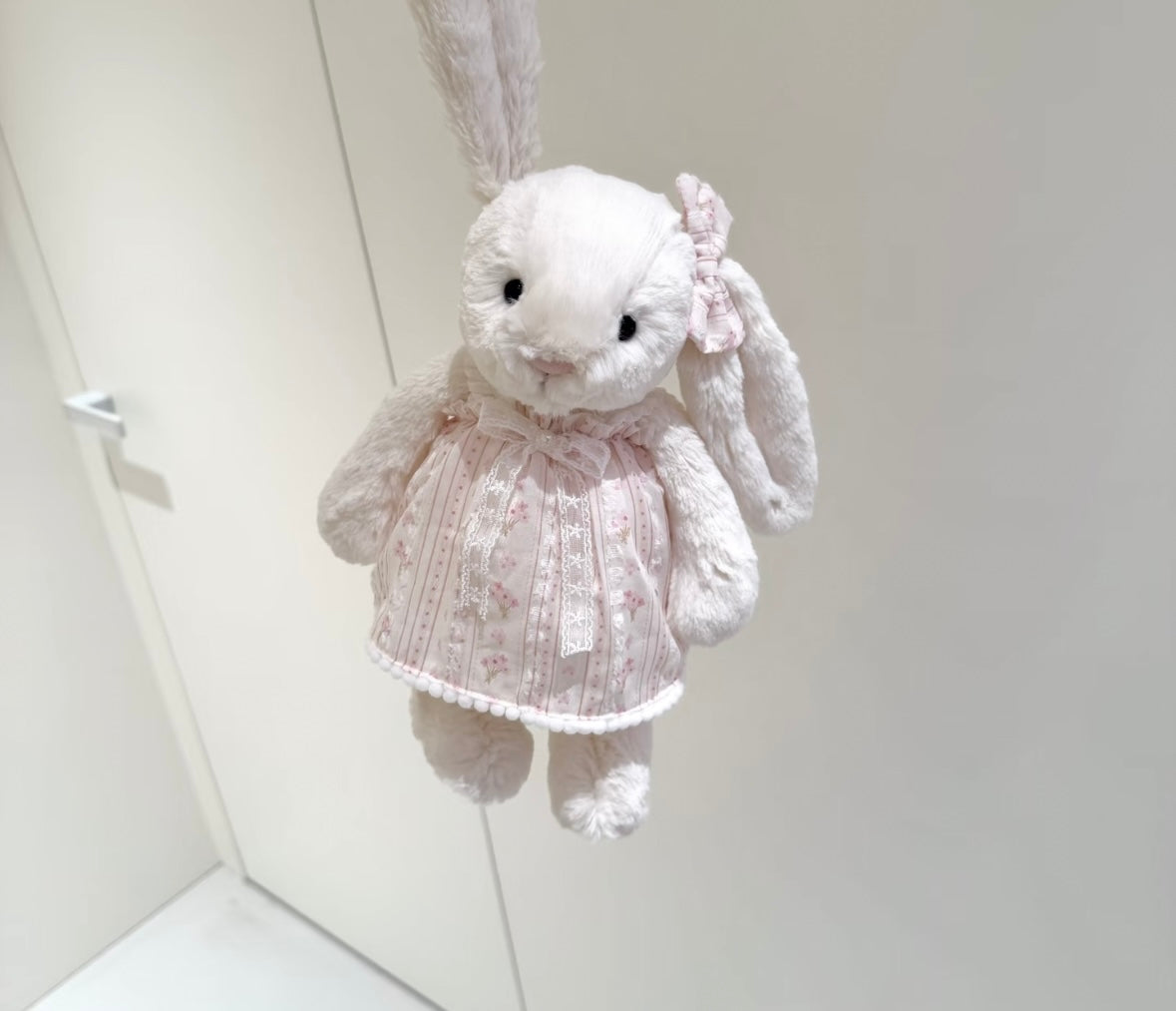 Bashful Bunny vintage lace dress - front hanging view with full skirt visible